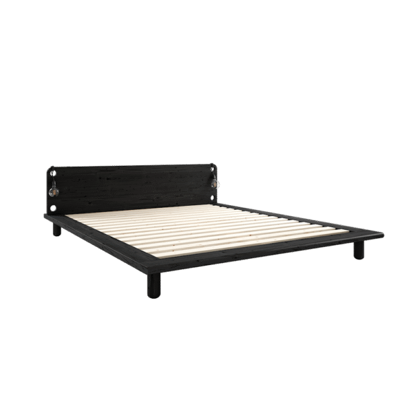 Łóżko PEAK BED black 140x200 - obrazek 1