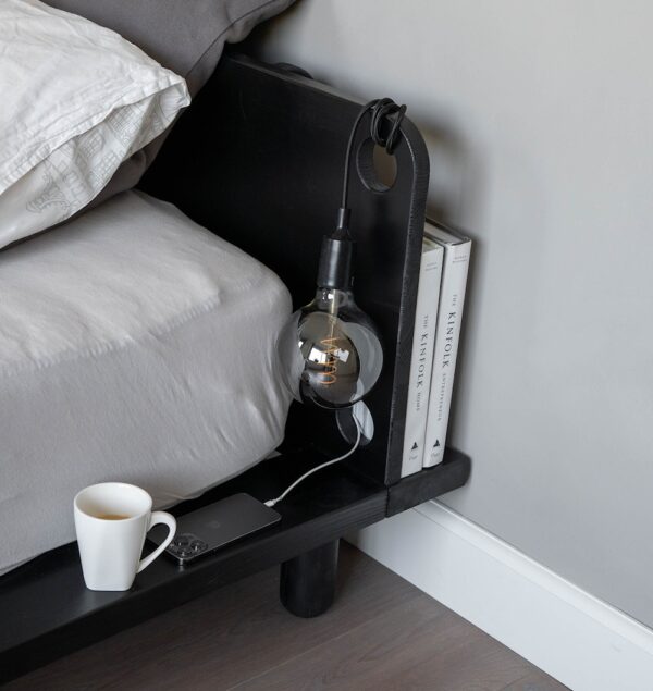 Łóżko PEAK BED black 140x200 - obrazek 6