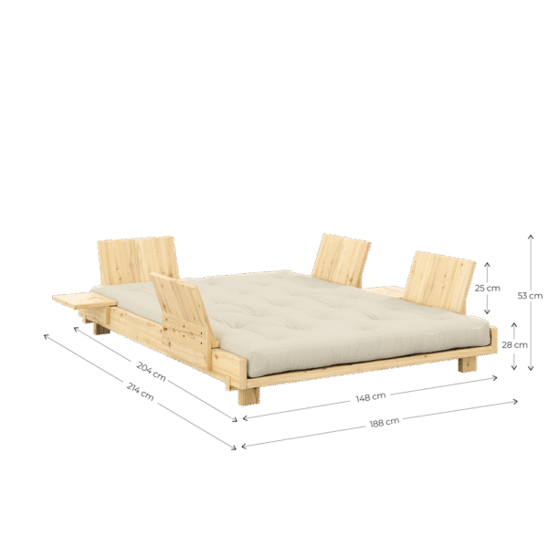 Sofa SOCIAL z 2 zagłówkami i 2 stolikami - obrazek 3