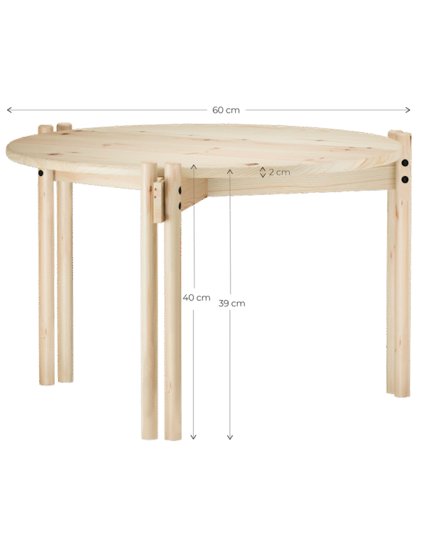 Stolik STICKS TABLE wysoki - cobalt blue - obrazek 4