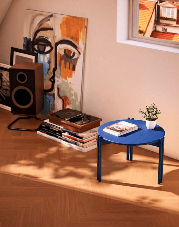 Stolik STICKS TABLE wysoki - cobalt blue - obrazek 7