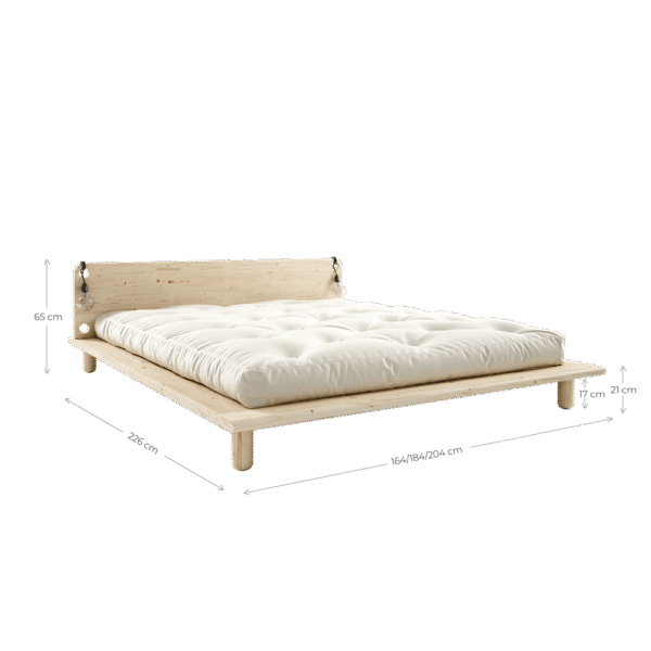 Łóżko PEAK BED black 140x200 - obrazek 3