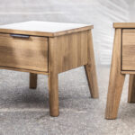 Stolik nocny bukowy SARA