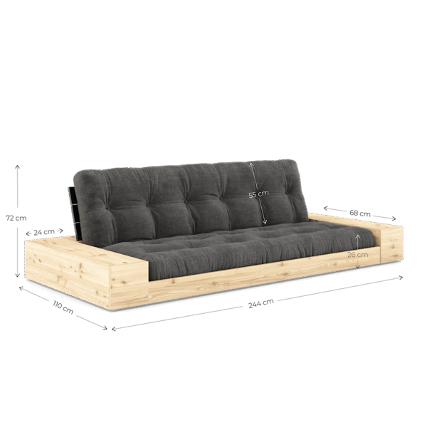 Sofa BASE BOXY natur sztruks - obrazek 8