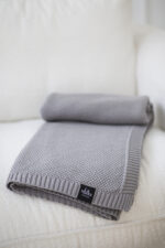 Pled PLECIONY LaManta szary  130x160 cm - obrazek 3