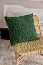 Poszewka Brytyjska Kwadratowa LaManta zielona 50x50 cm - obrazek 3