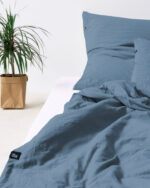 Poszewki na poduszki bawełniane PURE, HOP DESIGN (2 szt.) - szaroniebieski - obrazek 4