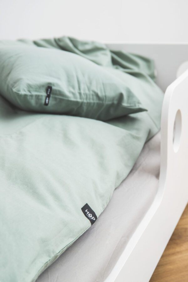 Pościel bawełniana PURE, HOP DESIGN - szałwiowa zieleń - obrazek 7