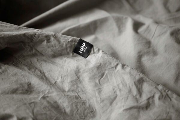 Pościel bawełniana PURE, HOP DESIGN - ciemna szara - obrazek 3