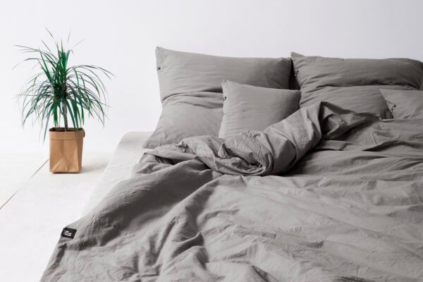 Pościel bawełniana PURE, HOP DESIGN - ciemna szara - obrazek 4