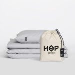 Pościel bawełniana PURE, HOP DESIGN - jasna szara