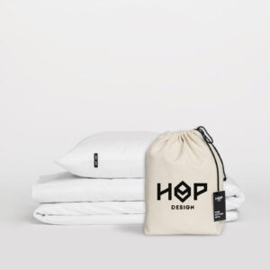 Pościel bawełniana PURE, HOP DESIGN - biała