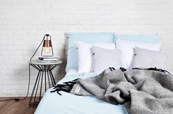 Pościel bawełniana PURE, HOP DESIGN - pastelowy błękit - obrazek 3
