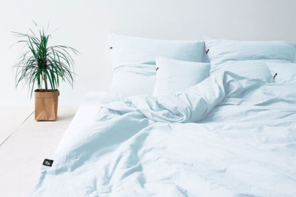 Pościel bawełniana PURE, HOP DESIGN - pastelowy błękit - obrazek 5