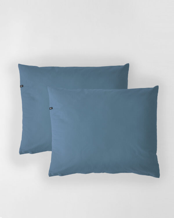 Poszewki na poduszki bawełniane PURE, HOP DESIGN (2 szt.) - szaroniebieski - obrazek 1
