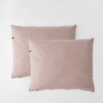 Poszewki na poduszki bawełniane PURE, HOP DESIGN (2 szt.) - brudny róż