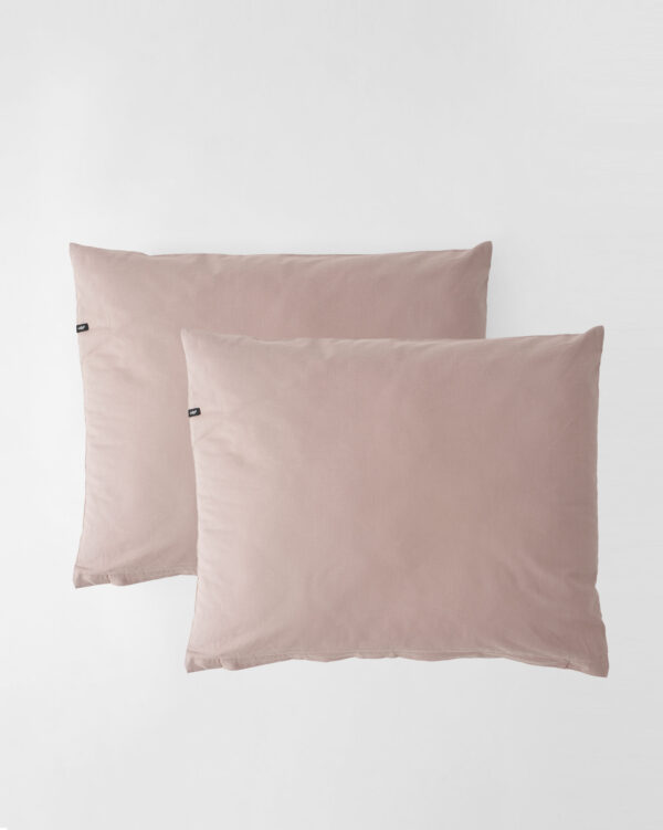 Poszewki na poduszki bawełniane PURE, HOP DESIGN (2 szt.) - brudny róż - obrazek 1