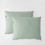 Poszewki na poduszki bawełniane PURE, HOP DESIGN (2 szt.) - szałwiowa zieleń