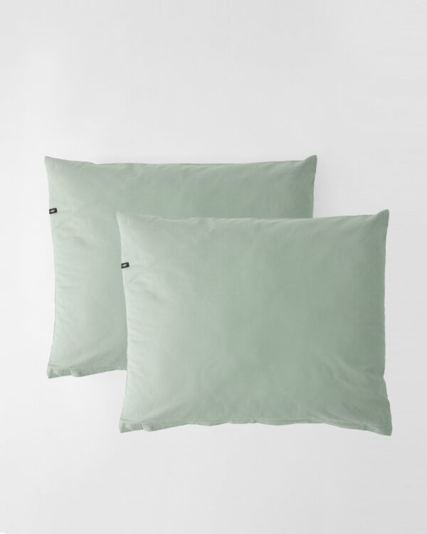 Poszewki na poduszki bawełniane PURE, HOP DESIGN (2 szt.) - szałwiowa zieleń - obrazek 1