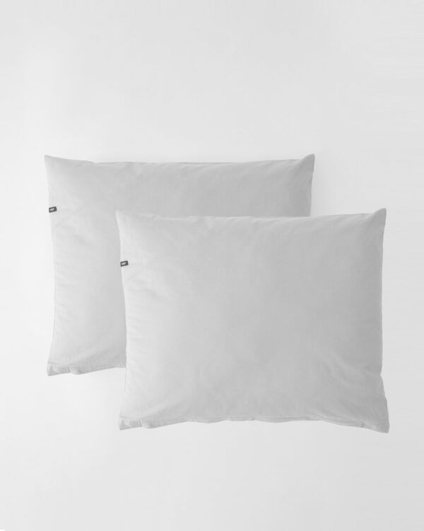 Poszewki na poduszki bawełniane PURE, HOP DESIGN (2 szt.) - jasno szare - obrazek 1