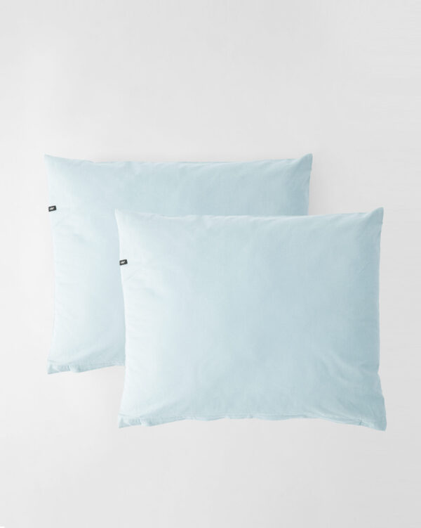 Poszewki na poduszki bawełniane PURE, HOP DESIGN (2 szt.) - pastelowy błękit - obrazek 1