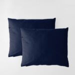 Poszewki na poduszki bawełniane PURE, HOP DESIGN (2 szt.) - przygaszony granat
