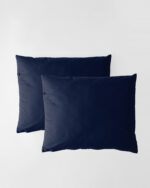 Poszewki na poduszki bawełniane PURE, HOP DESIGN (2 szt.) - przygaszony granat