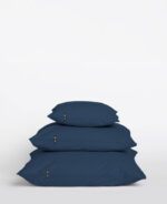 Poszewki na poduszki bawełniane PURE, HOP DESIGN (2 szt.) - przygaszony granat - obrazek 2