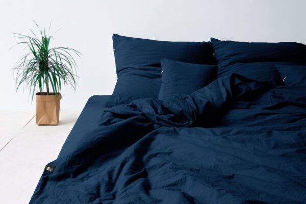 Poszewki na poduszki bawełniane PURE, HOP DESIGN (2 szt.) - przygaszony granat - obrazek 5