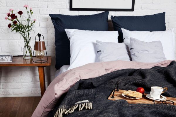 Poszewki na poduszki bawełniane PURE, HOP DESIGN (2 szt.) - przygaszony granat - obrazek 6