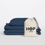 Poszwa na kołdrę PURE, HOP DESIGN - przygaszony granat