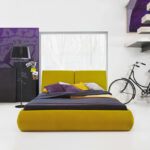 Łóżko tapicerowane z pojemnikiem PILLOW 140x200