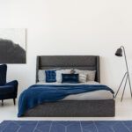 Eleganckie łóżko tapicerowane ALUNA 200x200