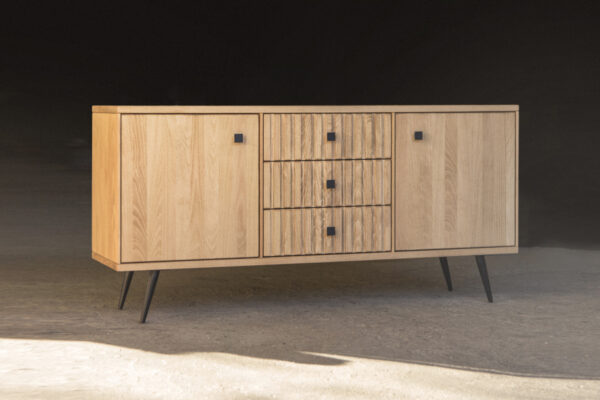 Komoda dębowa BALMORAL 3S - obrazek 3