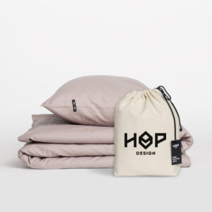 Pościel bawełniana PURE, HOP DESIGN - brudny róż