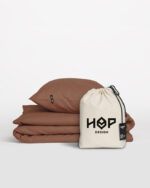 Poszewki na poduszki bawełniane PURE, HOP DESIGN (2 szt.) - rdzawy brąz - obrazek 2