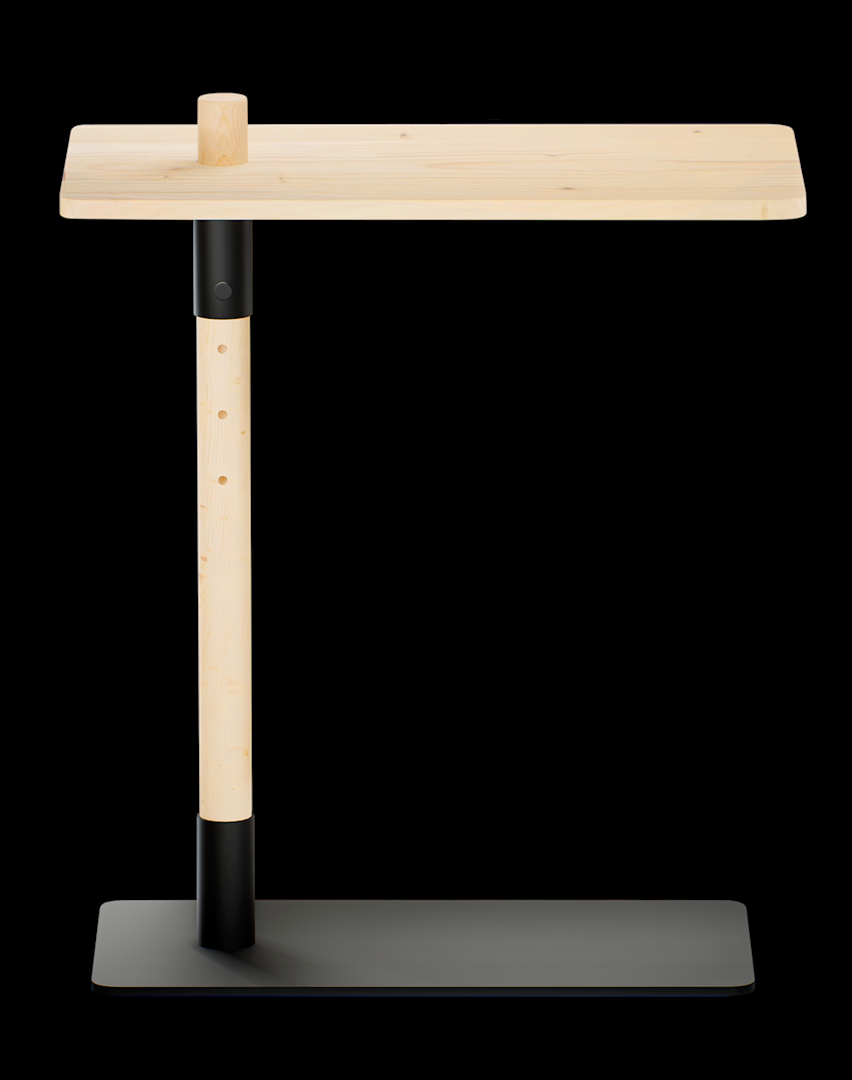 Karupdesign_adjustsidetable_453101055030_pine_clearlacquered_packshot_1 Stolik ADJUST TABLE - obrazek 1