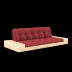 Sofa BASE BOXY POPPY RED sztruks