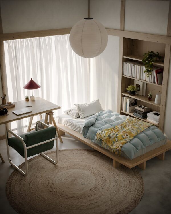 Łóżko JAPAN BED raw 90x200 - obrazek 18