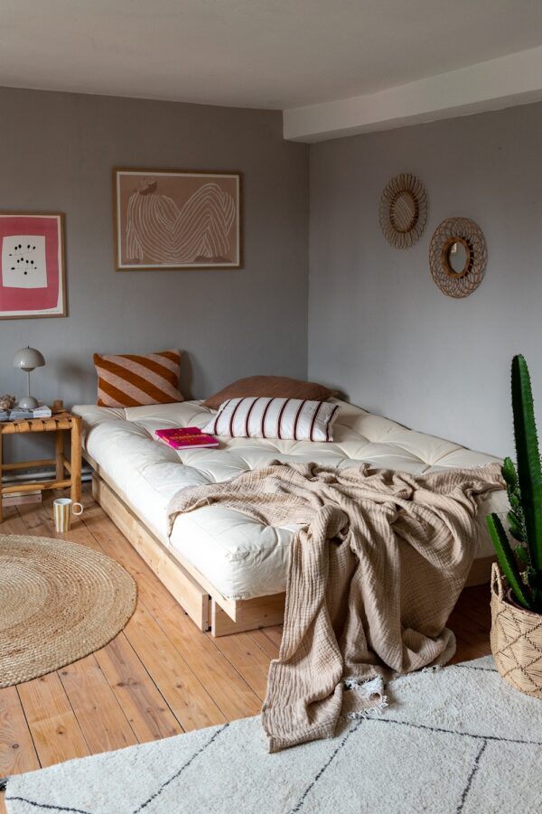 Łóżko KANSO BED RAW 180x200 z dwoma szufladami - obrazek 9