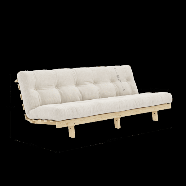 Sofa LEAN raw lonetta 130x200 - obrazek 11