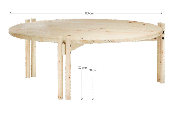 Stolik STICKS TABLE niski - lush green - obrazek 3