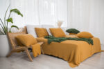Narzuta Klasyczna LaManta musztardowa 220x240 cm - obrazek 3