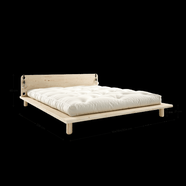 Łóżko PEAK BED natur 160x200 - obrazek 3
