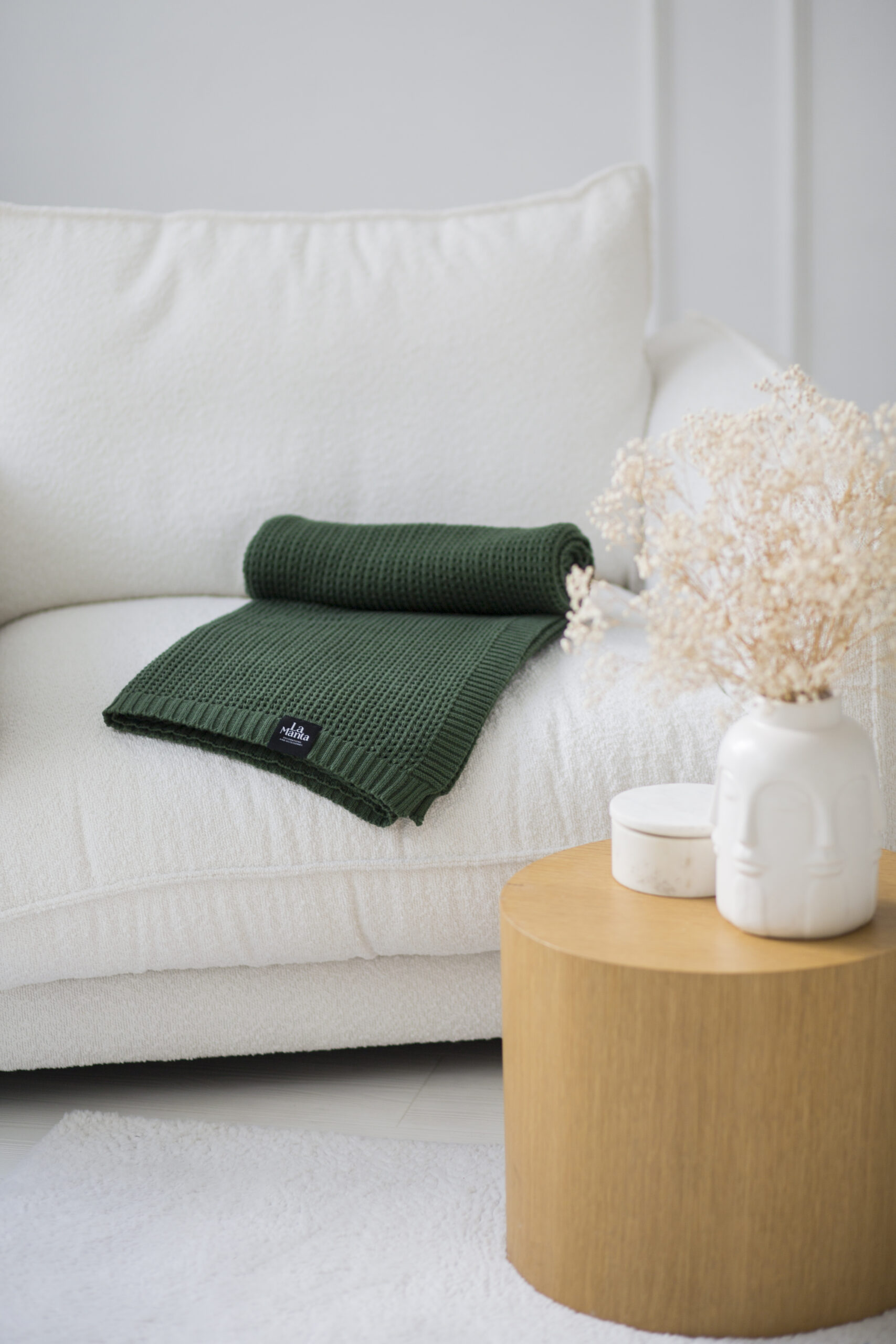 Pled BOHO LaManta zielony 130x160 cm