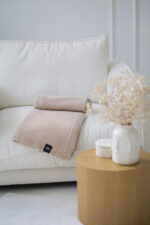 Pled PLECIONY LaManta beżowy  130x160 cm