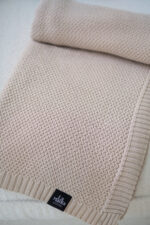 Pled PLECIONY LaManta beżowy  130x160 cm - obrazek 3