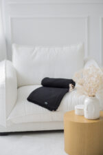 Pled PLECIONY LaManta grafitowy 130x160 cm