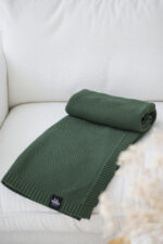 Pled PLECIONY LaManta zielony  130x160 cm - obrazek 3