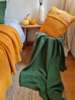 Pled PLECIONY LaManta zielony  130x160 cm - obrazek 4